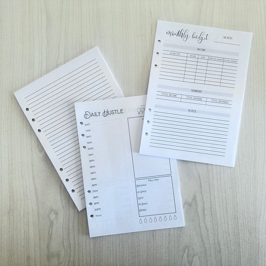 Binder paper inserts