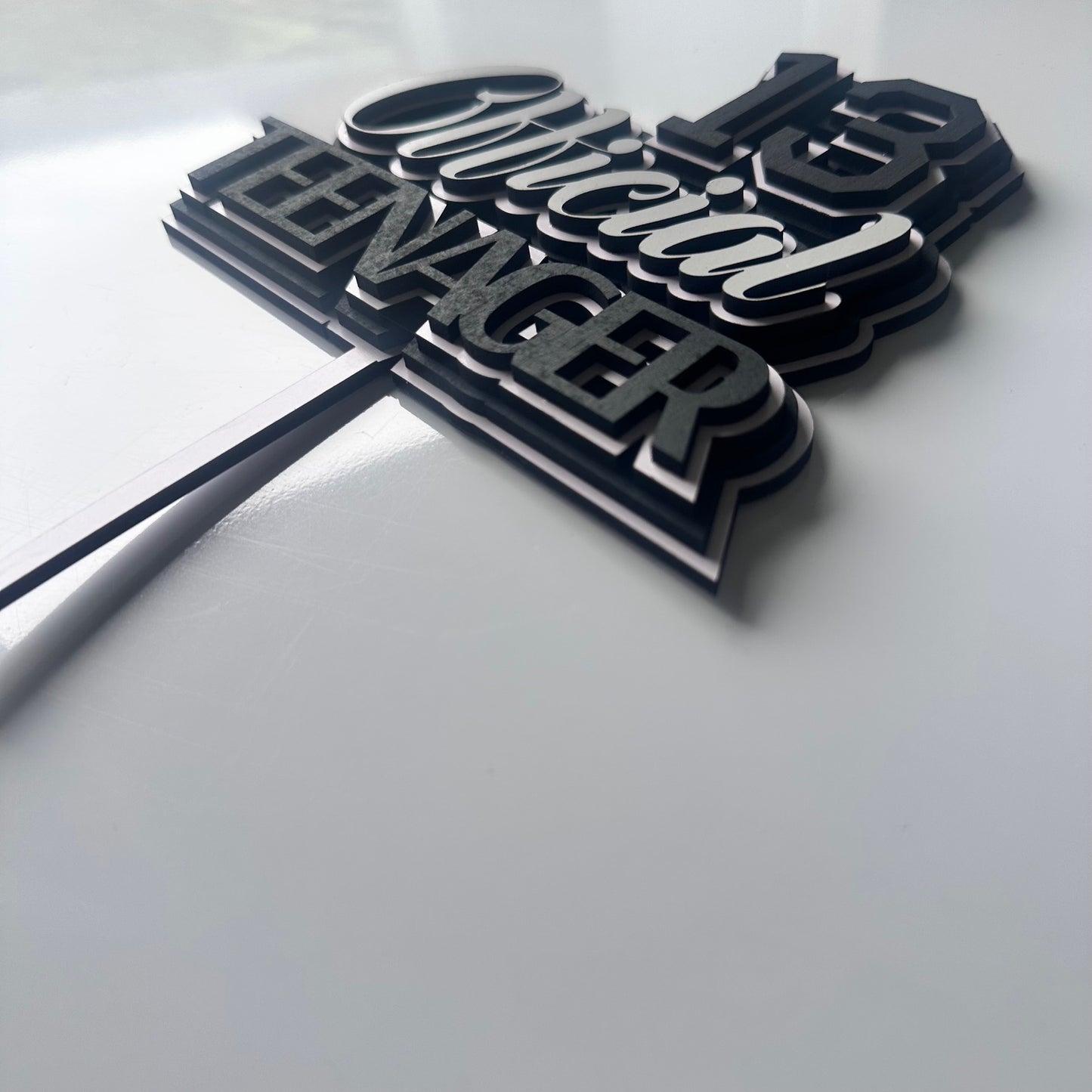 Official teenager - CAKE TOPPER