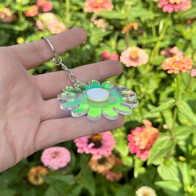 Majestic Flower Keyring