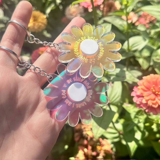 Majestic Flower Keyring