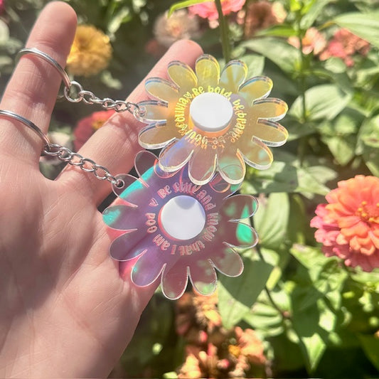 Majestic Flower Keyring