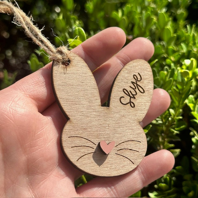 Heart nose bunny tag
