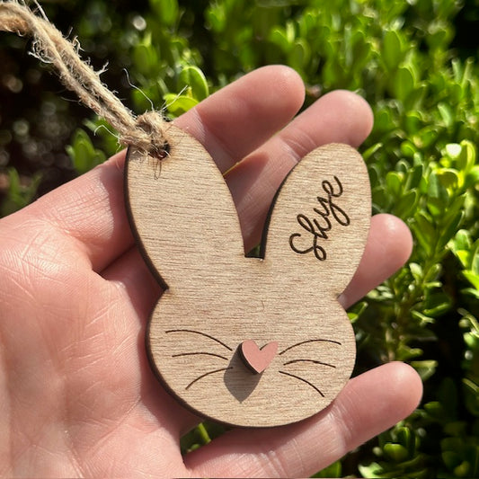 Heart nose bunny tag