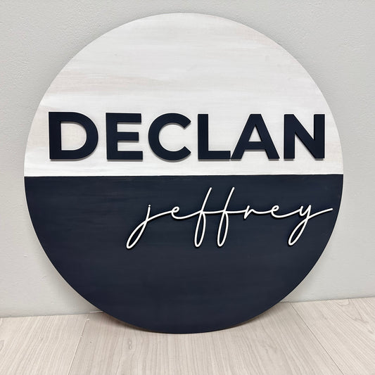 Modern name Name board