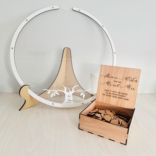 Round Perspex Guestbook Drop box
