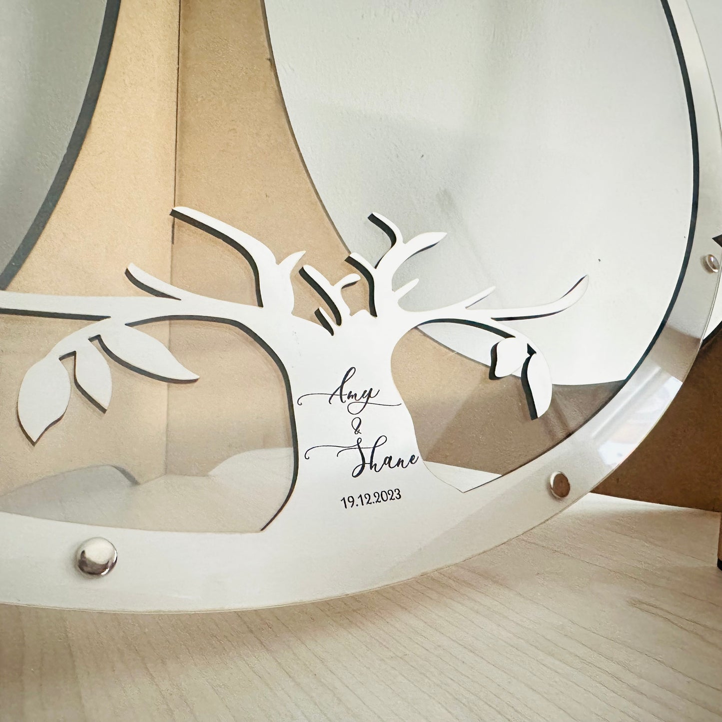 Round Perspex Guestbook Drop box
