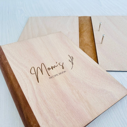 Custom Wooden recipe cover