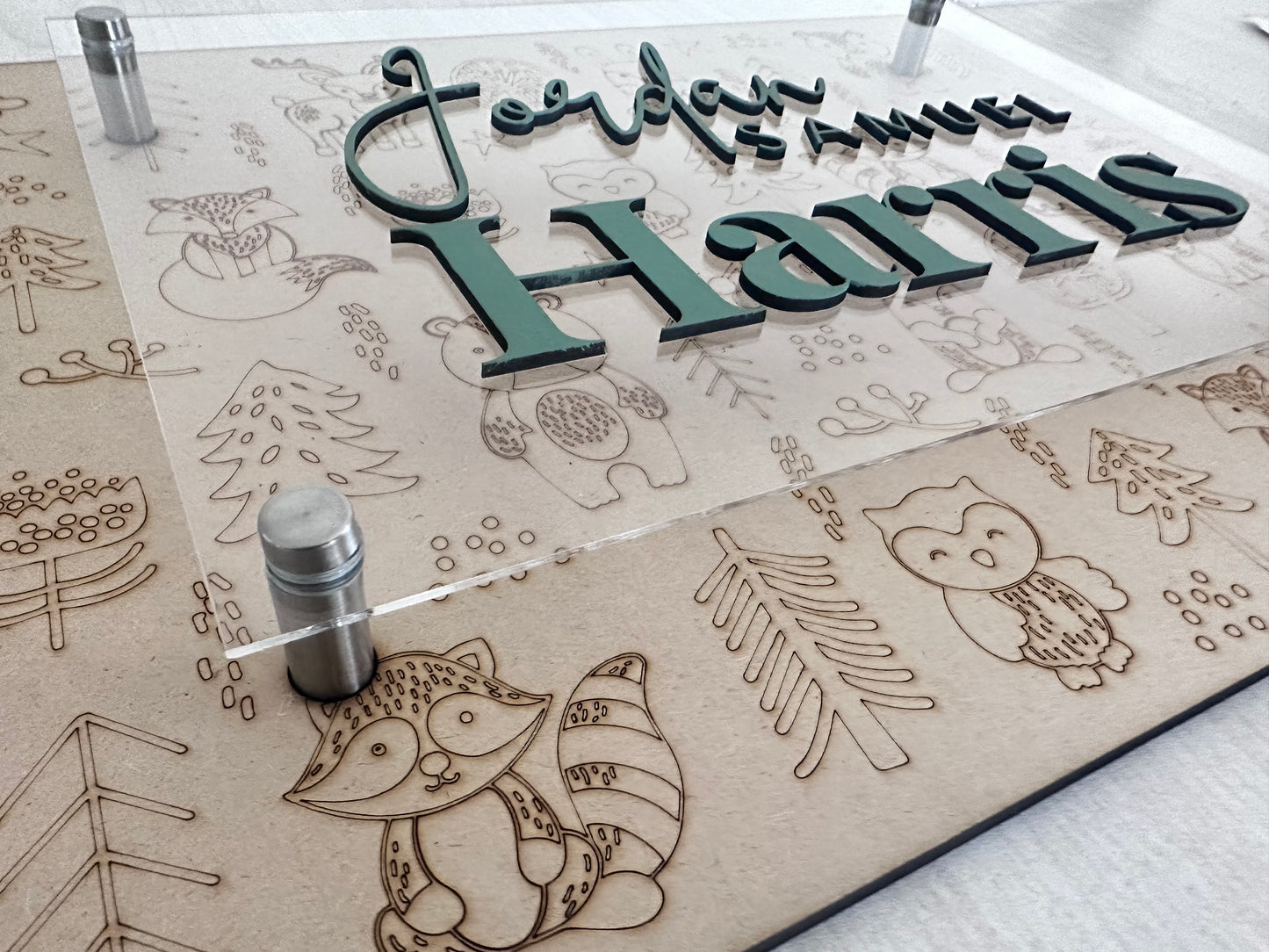Woodlands Animal name board
