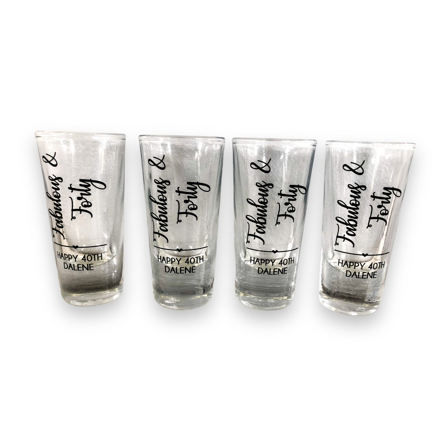 Printed shot glasses