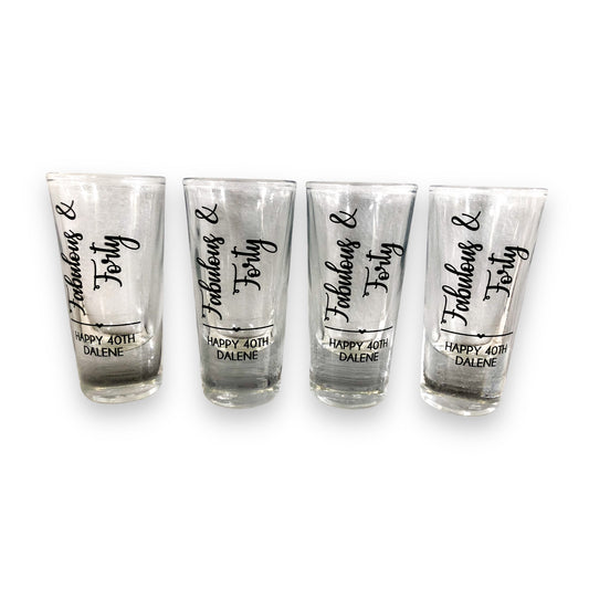 Printed shot glasses