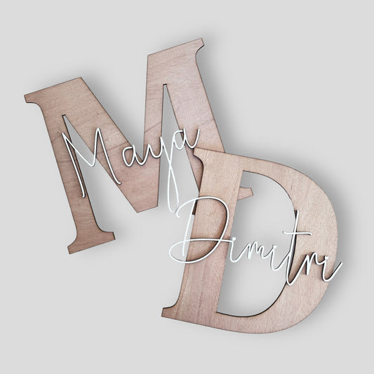 Letter name board