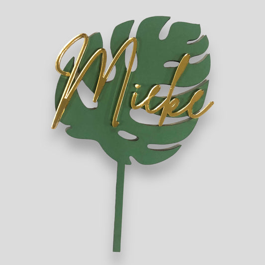 Leaf Cake Topper