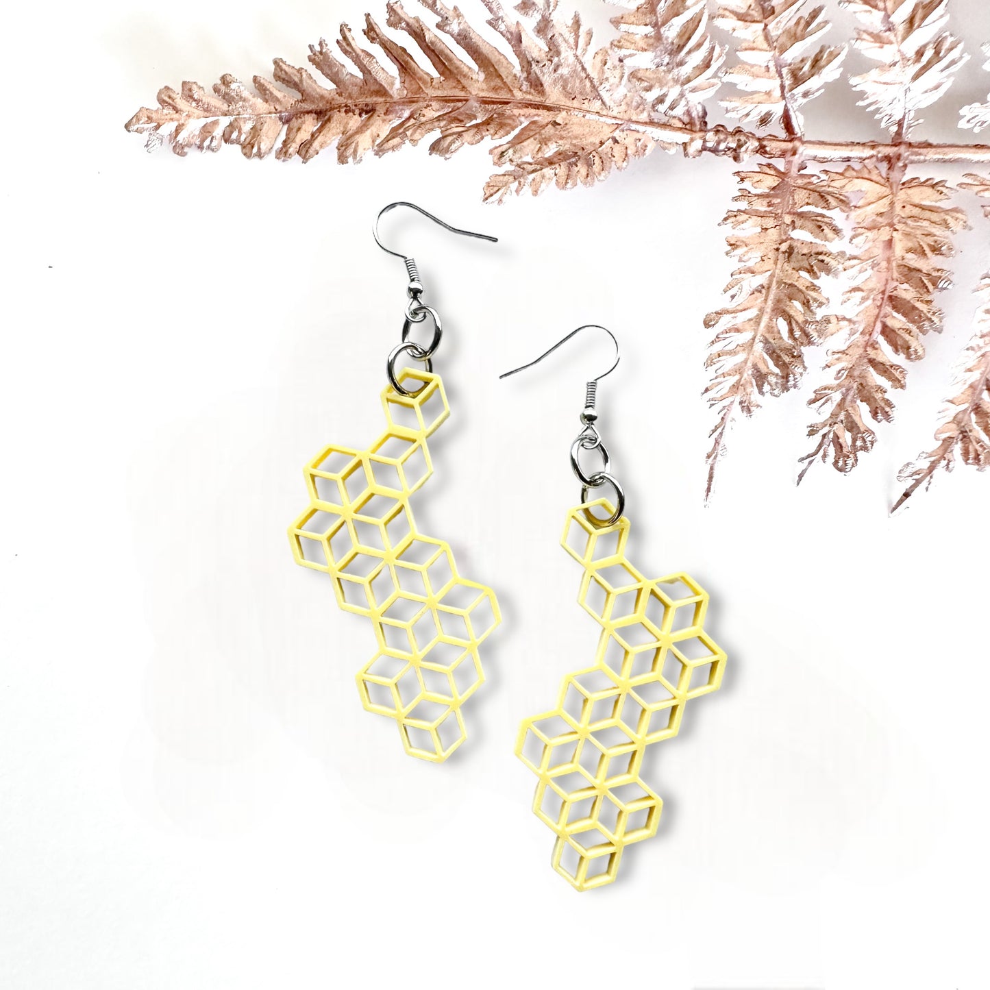 Honey comb earring