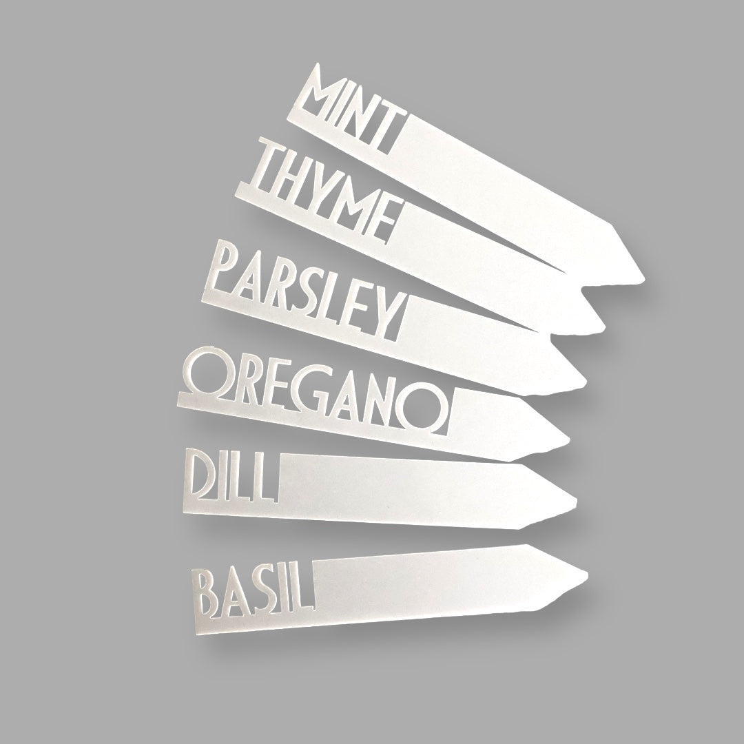 Perspex garden tag sets
