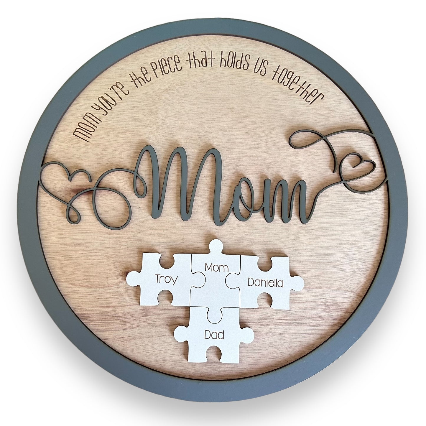 Mom puzzle sign