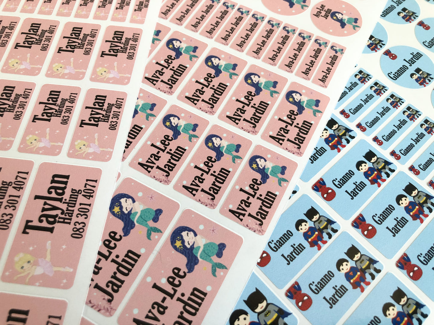 Stationery stickers
