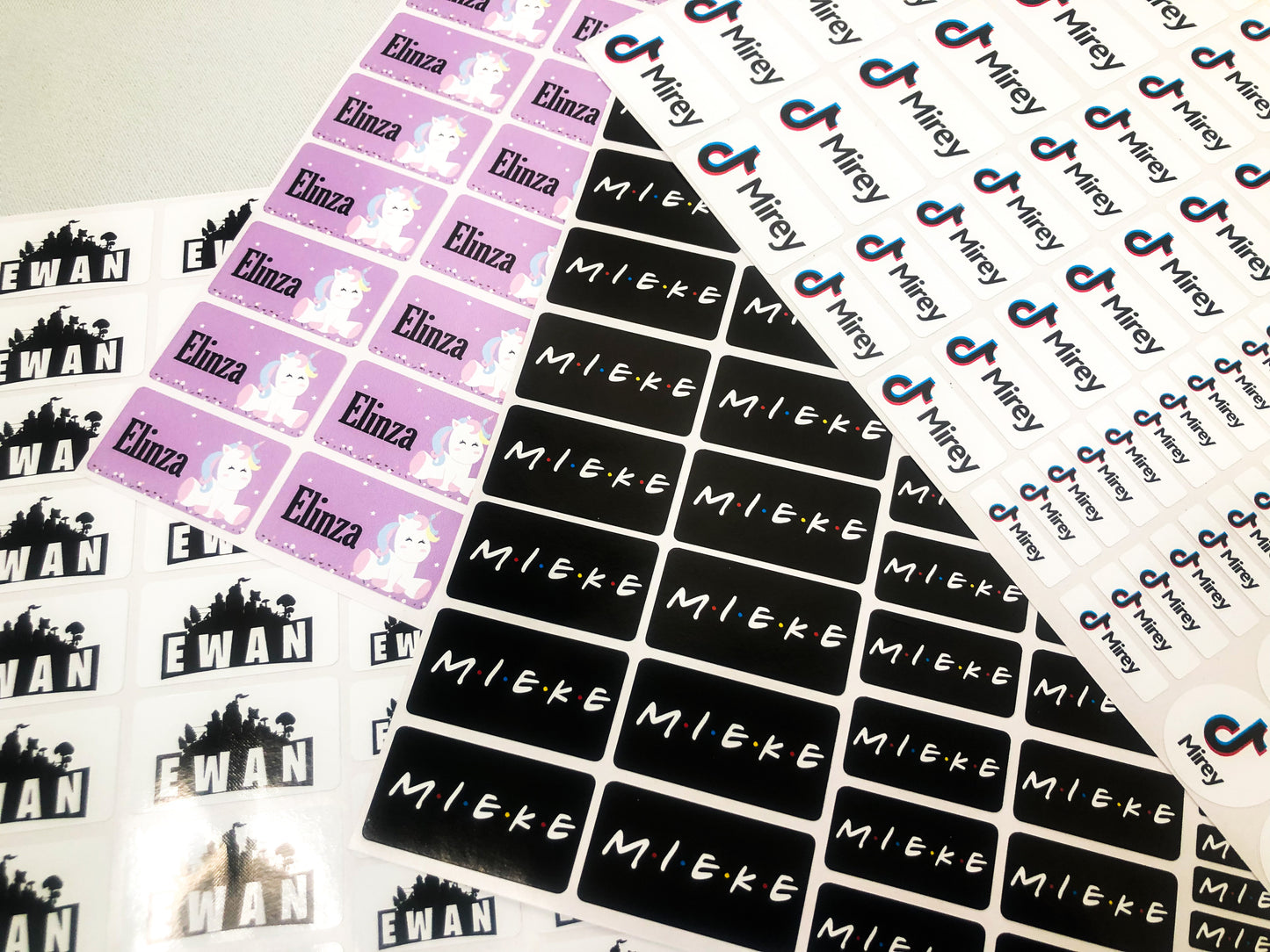 Stationery stickers