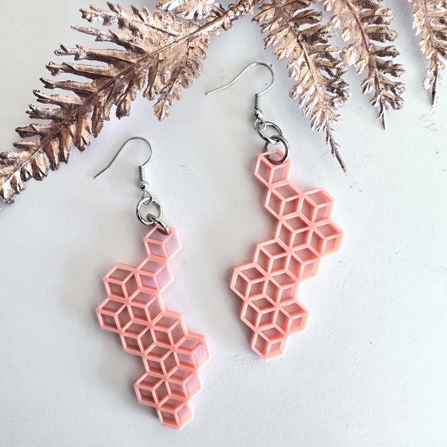 Honey comb earring