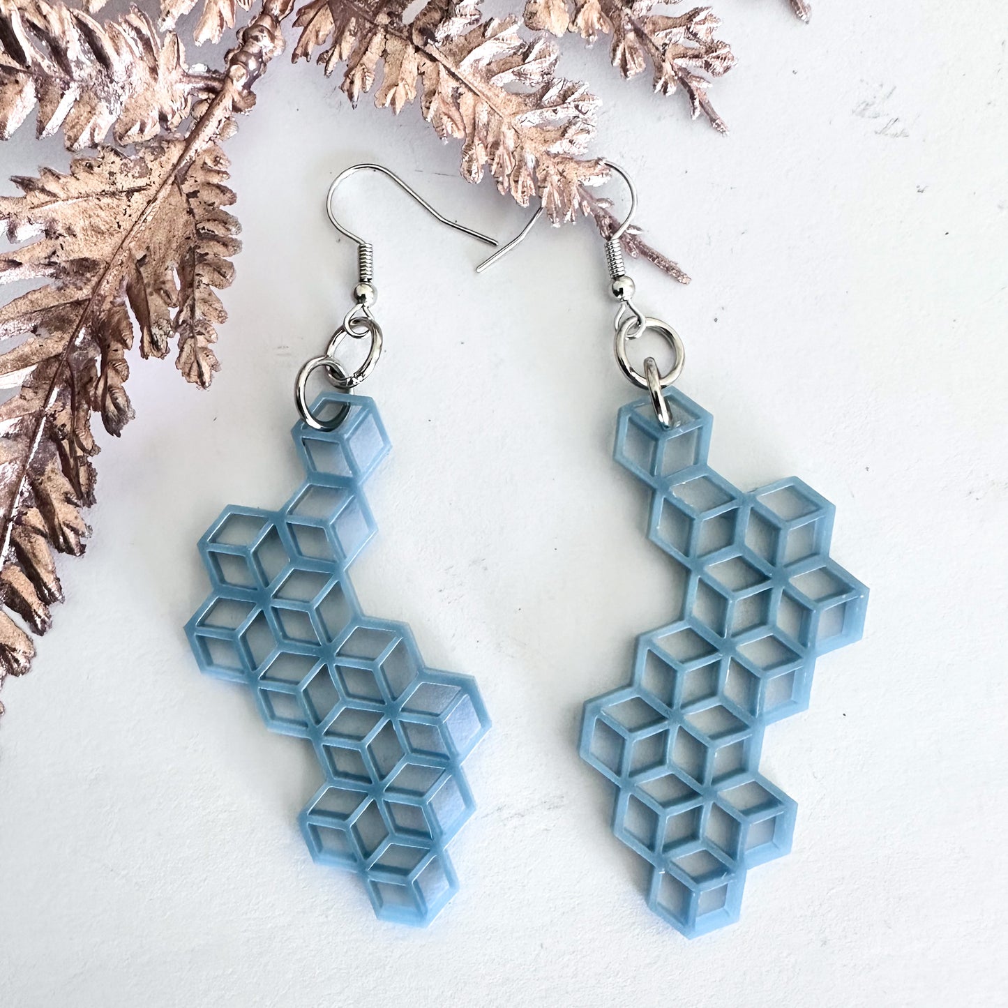 Honey comb earring
