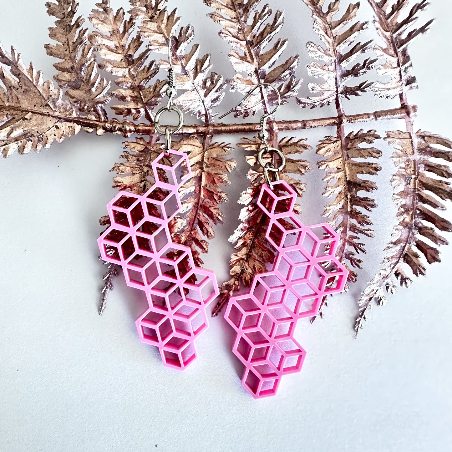 Honey comb earring