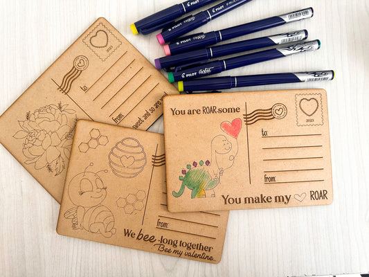Colour-me postcards