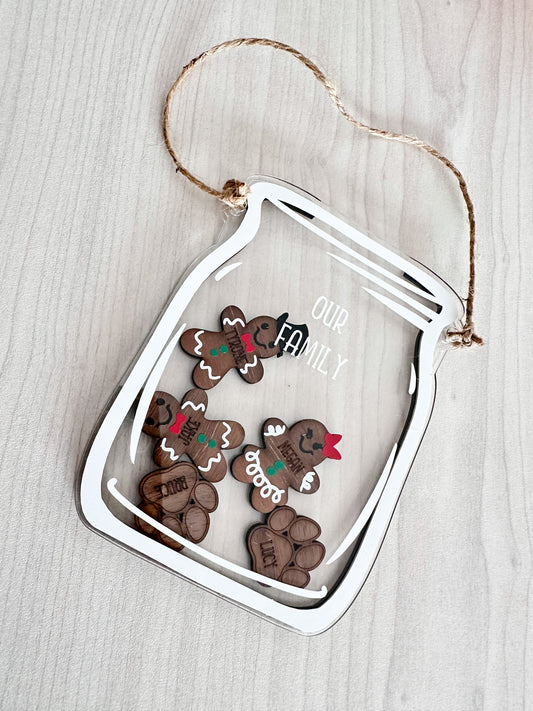 Ginger bread Drop Jar ornament