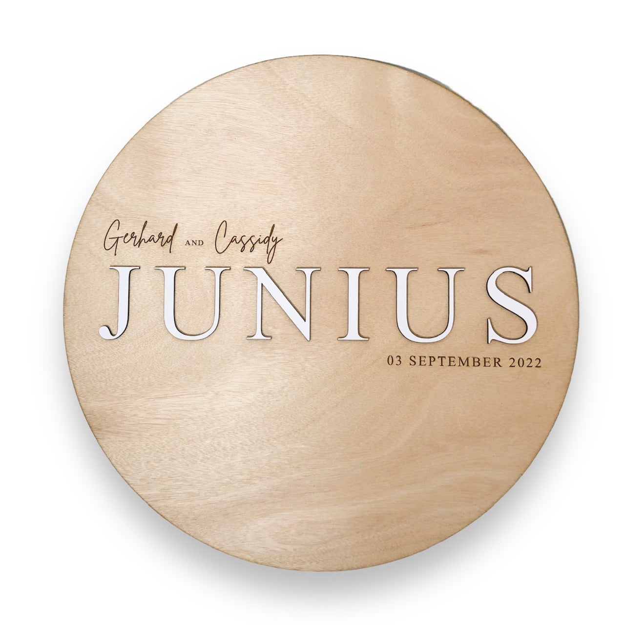 Wedding guestbook round