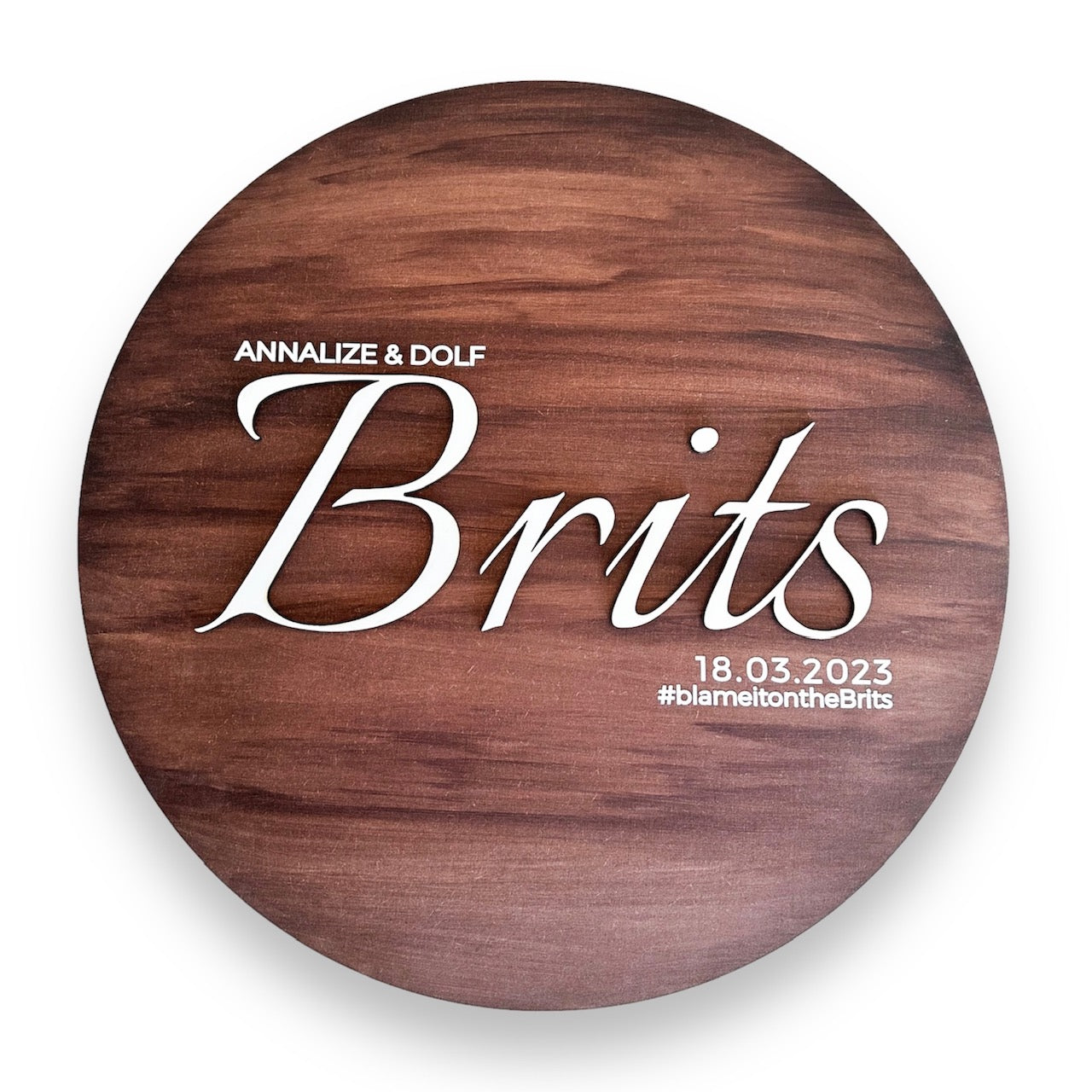 Wedding guestbook round
