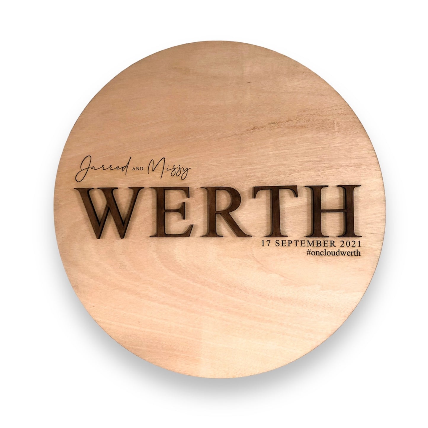 Wedding guestbook round