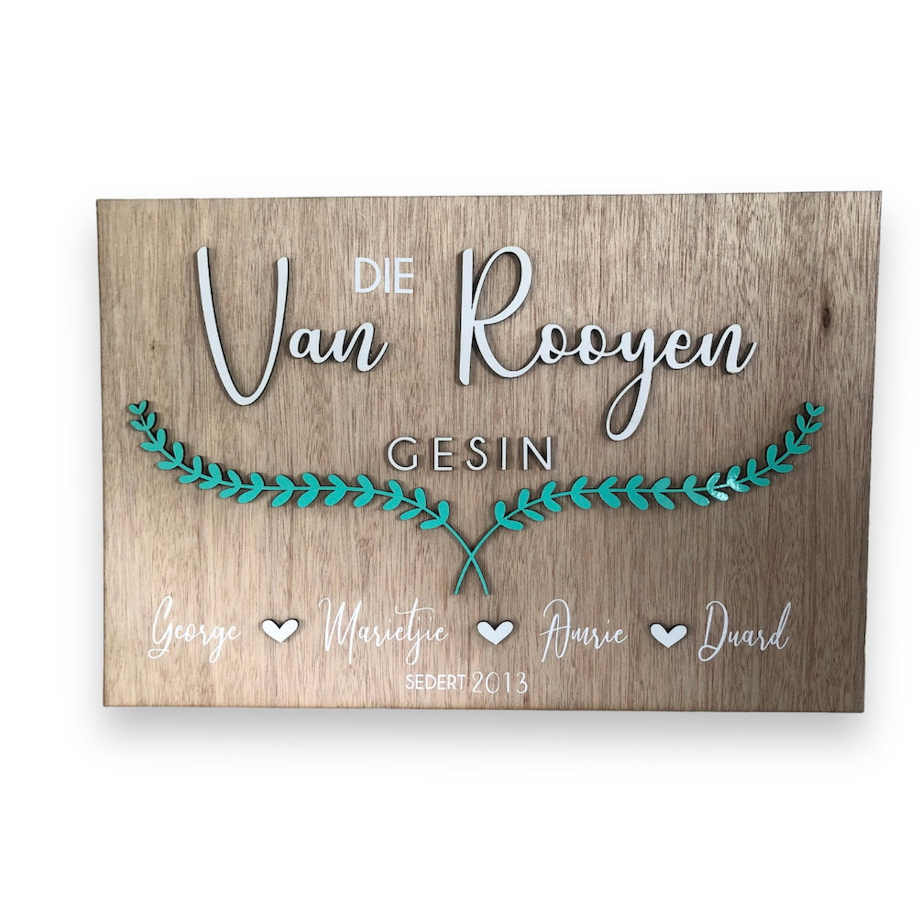Rectangular Family Name Board