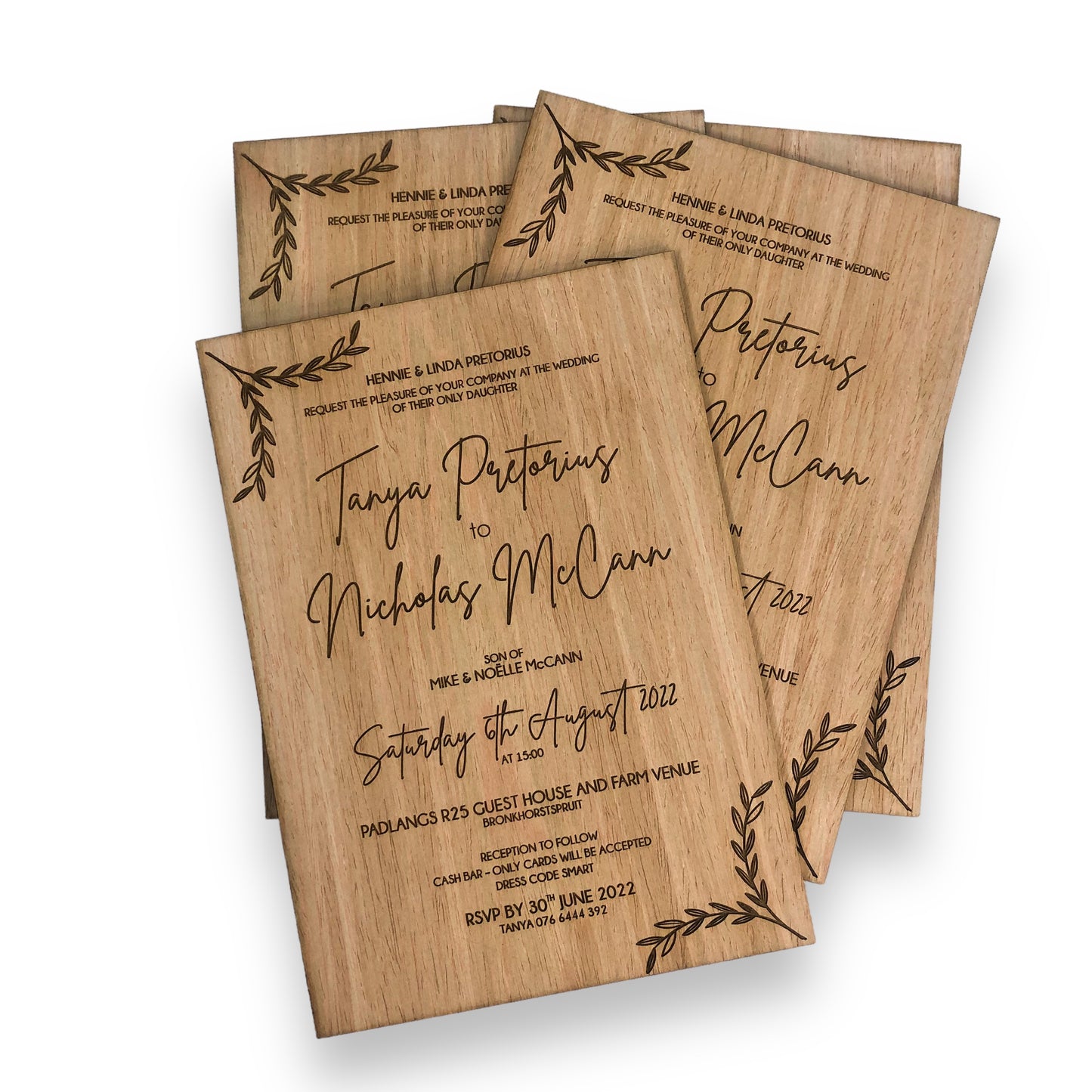 Wooden Wedding signage boards