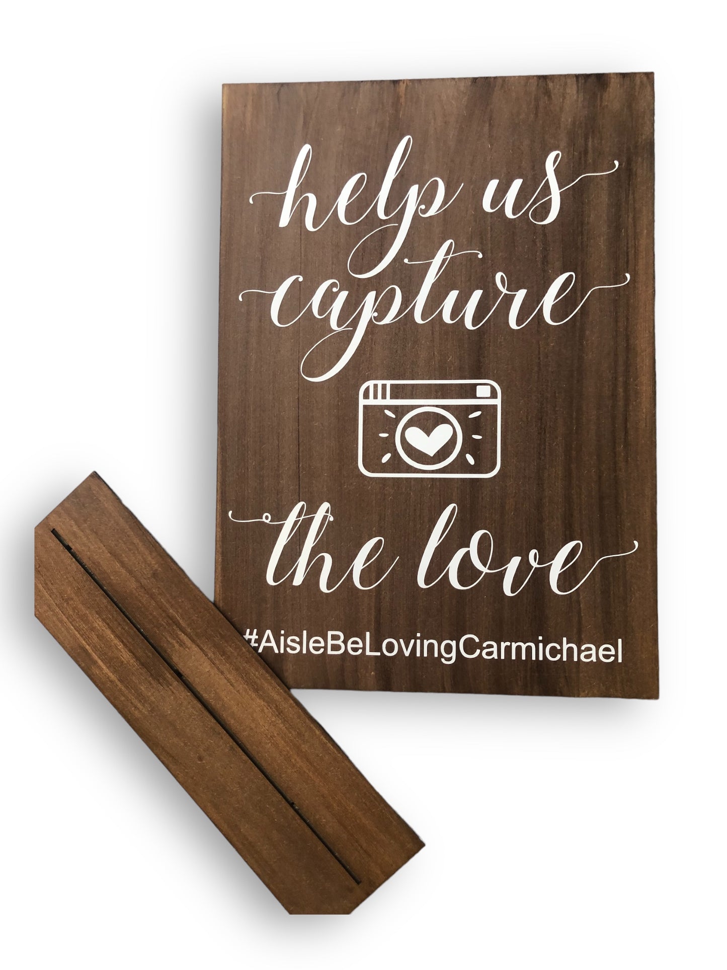 Wooden Wedding signage boards