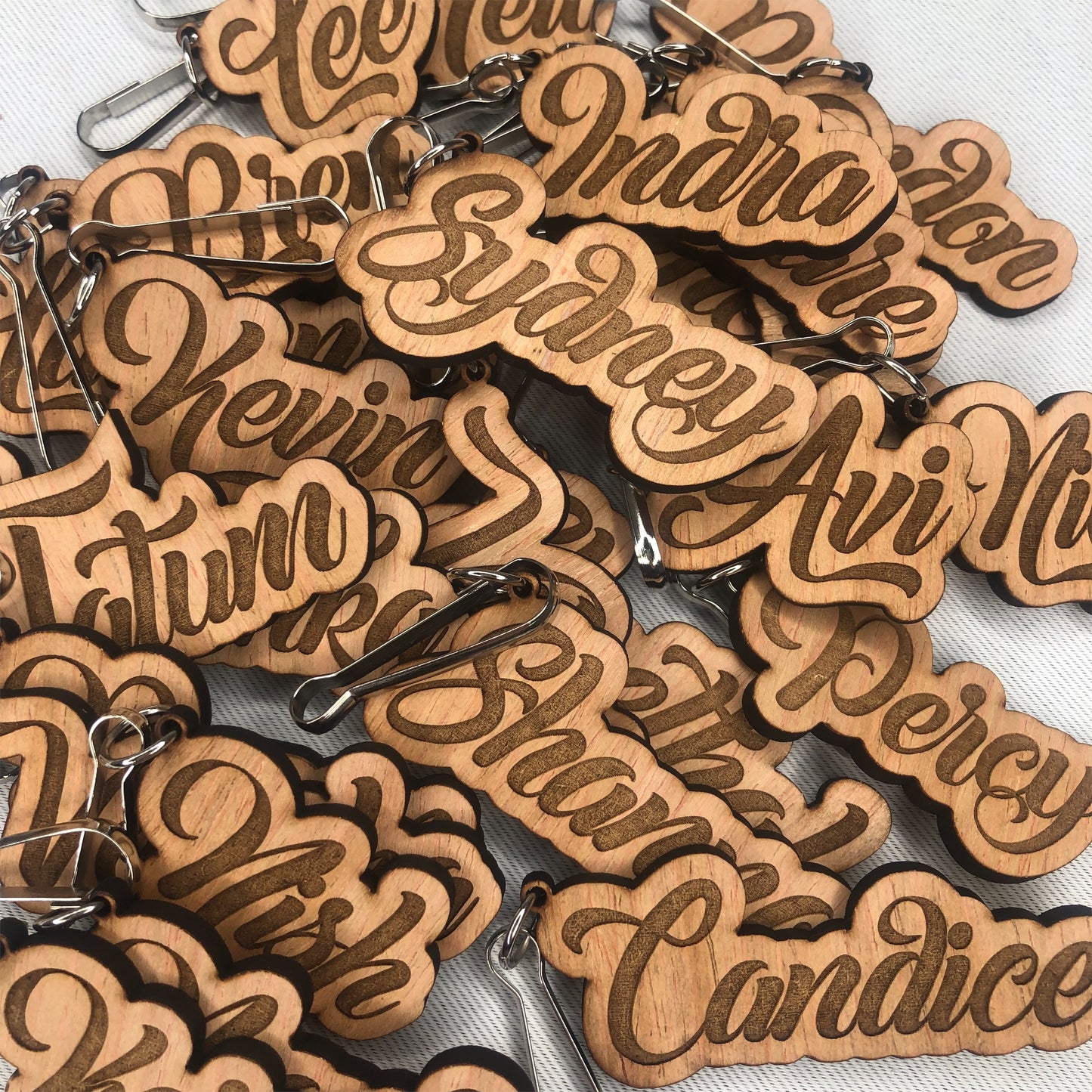 Custom Name Keyrings