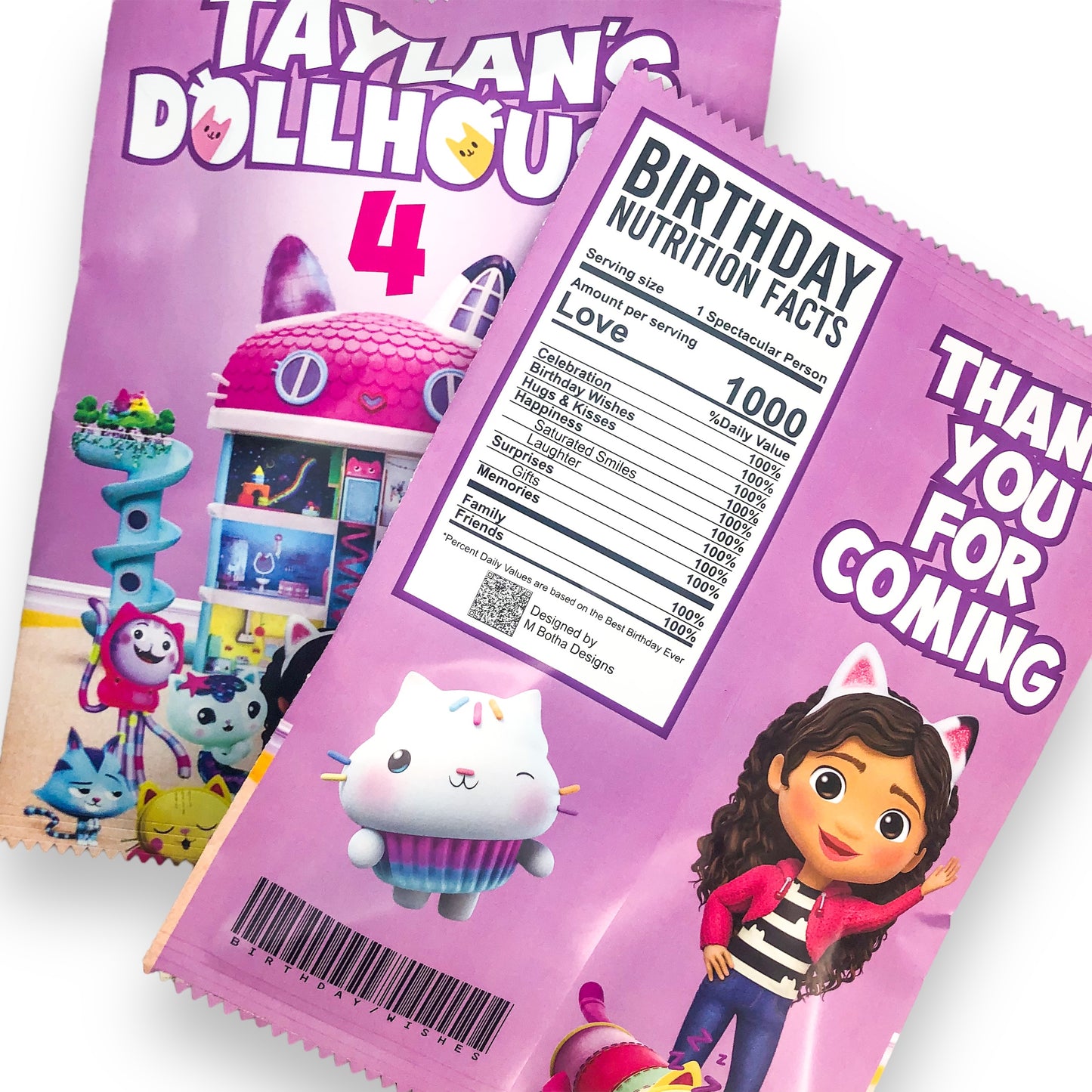 A4 Lucky packet party pack - Gabby's Doll House