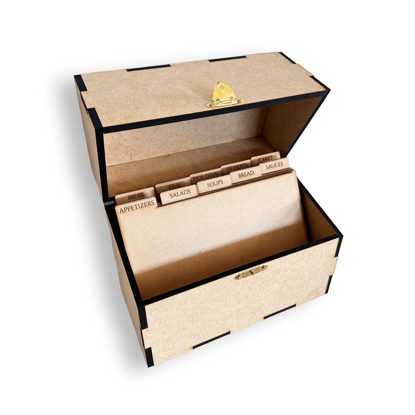 Recipe Box with inserts