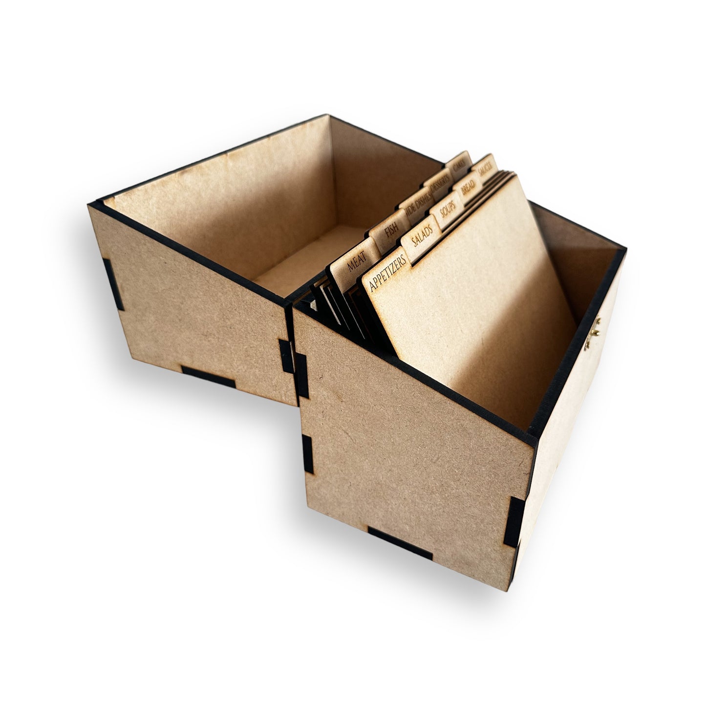 Recipe Box with inserts