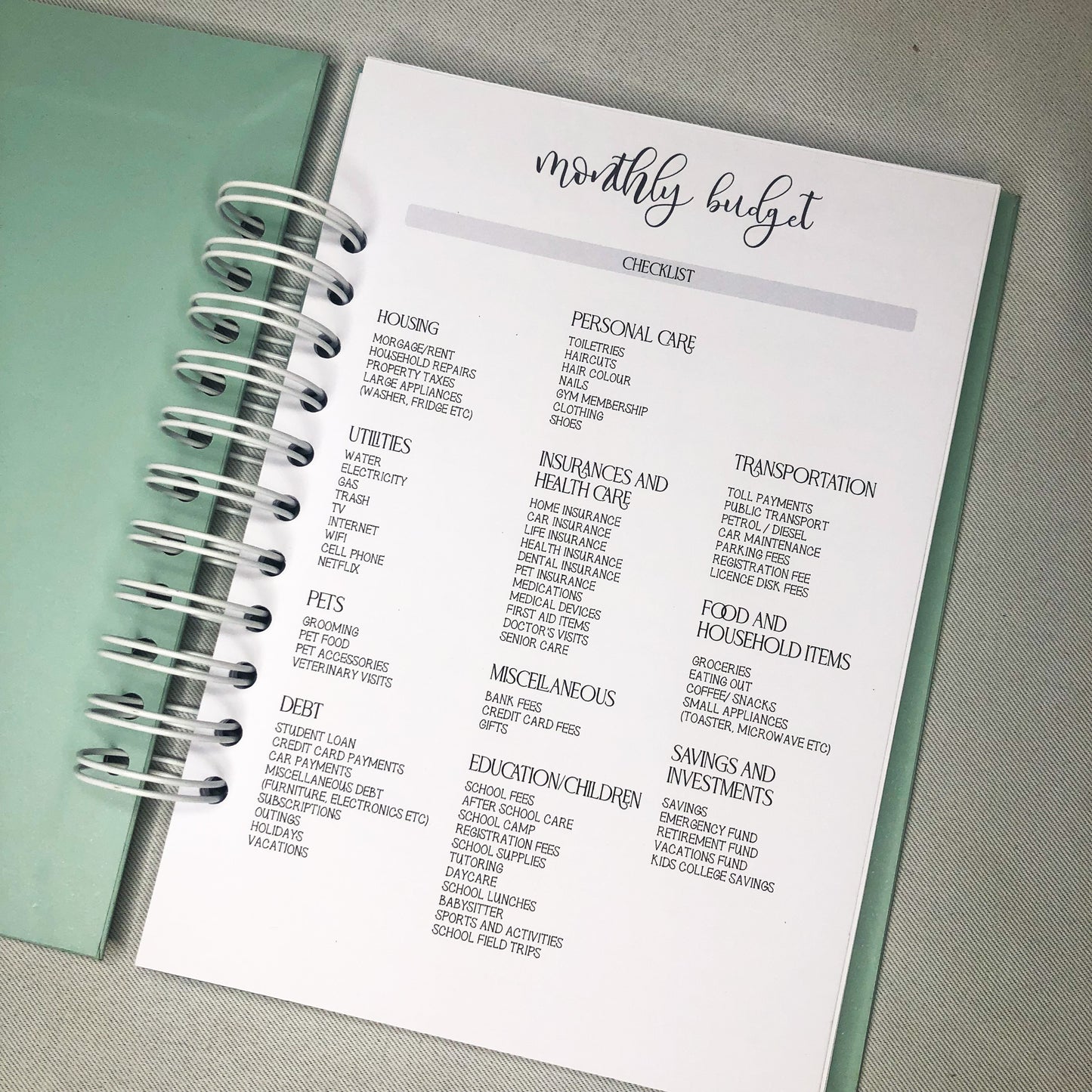Budget planner