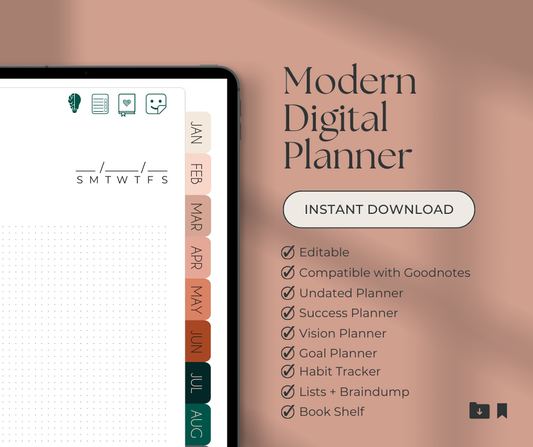 Digital Undated planner