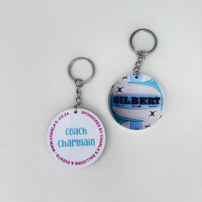 Netball Key Rings