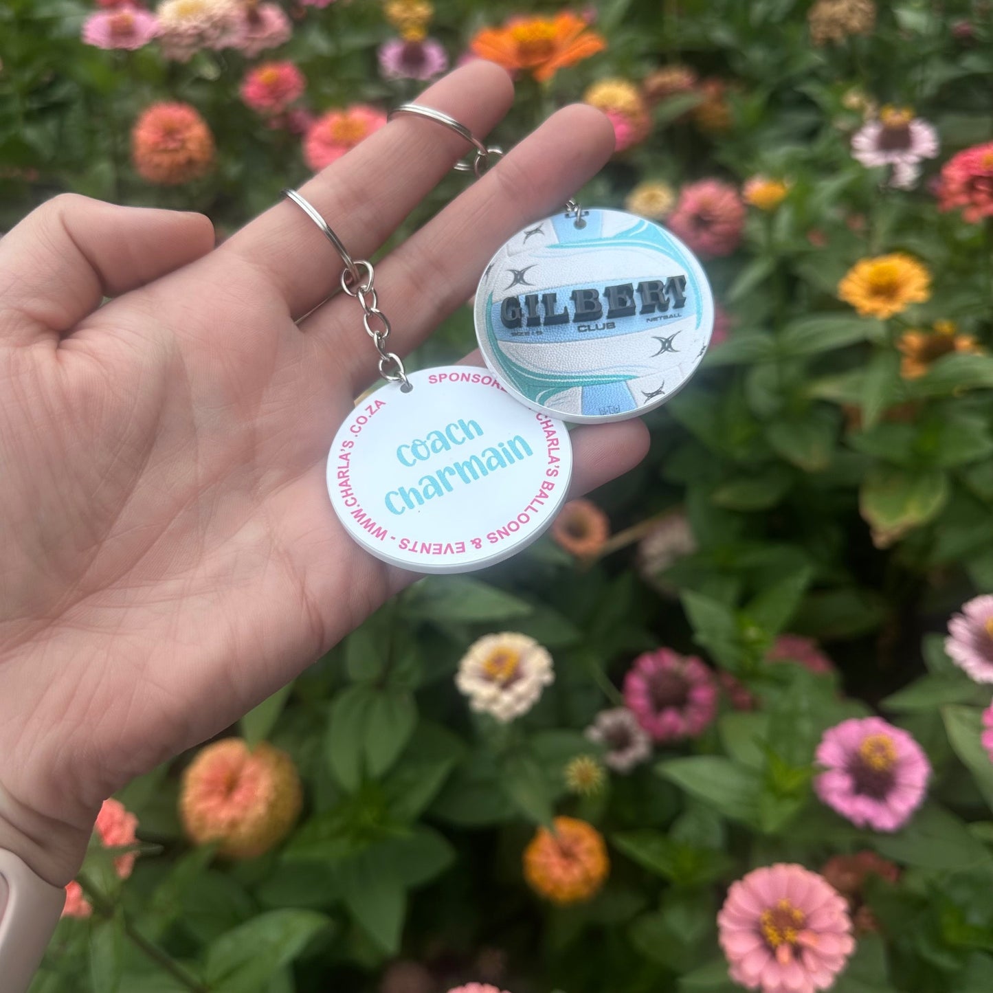 Netball Key Rings