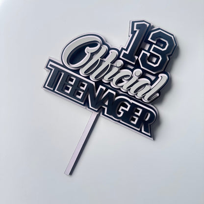 Official teenager - CAKE TOPPER
