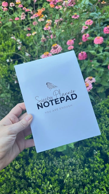 Success planner notepad