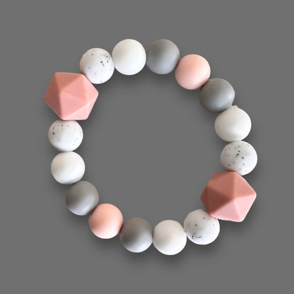 Silicone Beaded Bracelet - Mommy