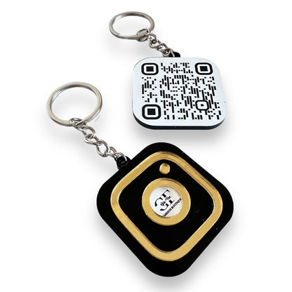 Instagram QR keyring