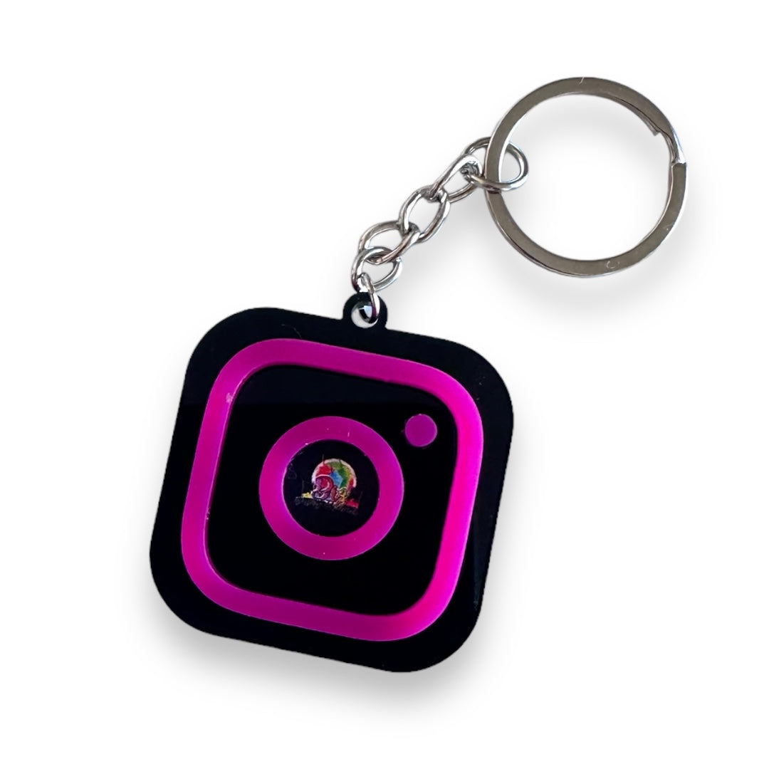 Instagram QR keyring