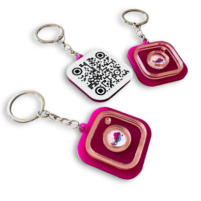 Instagram QR keyring