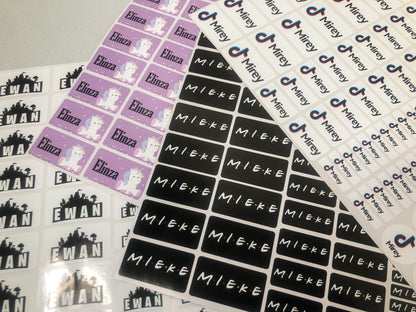 Stationery stickers