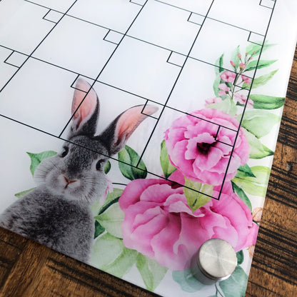 Bunny flower calendar