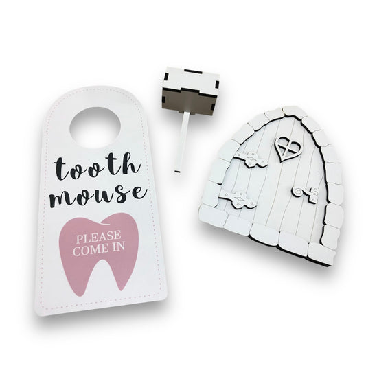 Tooth door sign and set