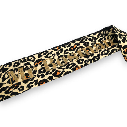 Leopard print Sash and branding